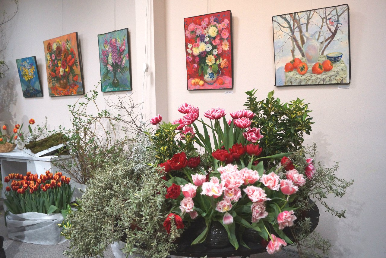 Выставка тюльпанов в Ботаническом саду в Санкт-Петербурге 2017